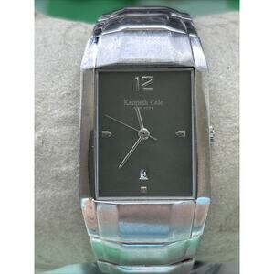 Kenneth Cole Silver Tone Gray Dial Quartz Watch